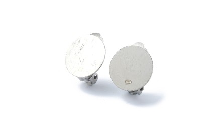 clips à coller argent