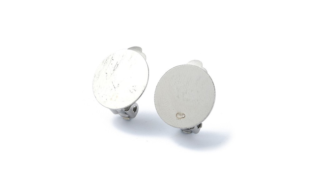 clips à coller argent