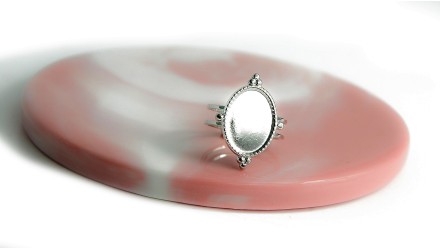 bague argent 13x18mm