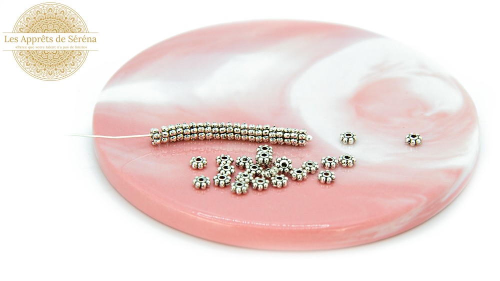 copy of Perles Bouddha 11mm en zamak argent