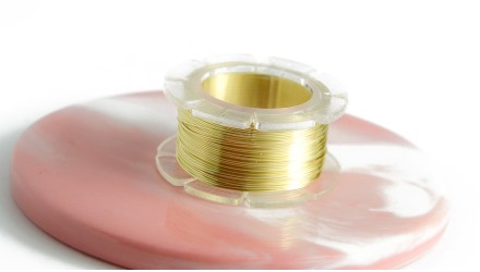 fil laiton or clair 0.4mm