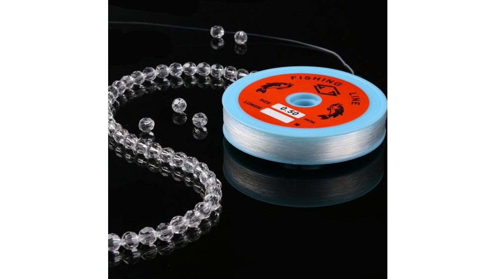 copy of Fil cristal Coréen élastique 0.5mm noir X 45 mètres