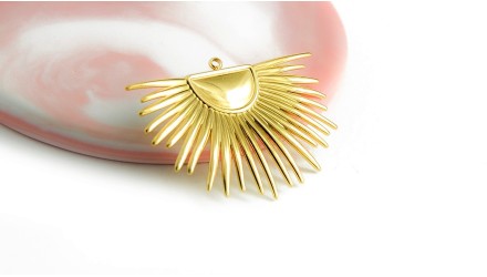 pendentif soleil or