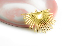 pendentif soleil or
