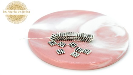 perles intercalaire carré
