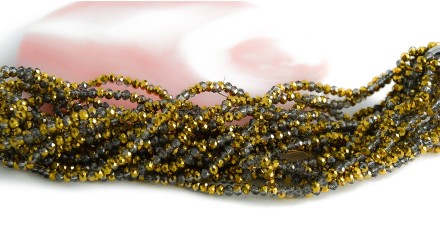 perle 4mm ambre plaqué