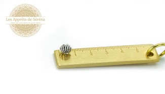 perles argent 8mm lanterne