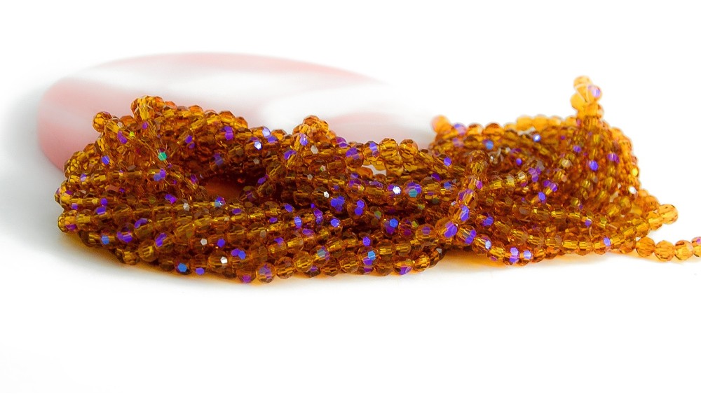PERLE 4MM AMBRE