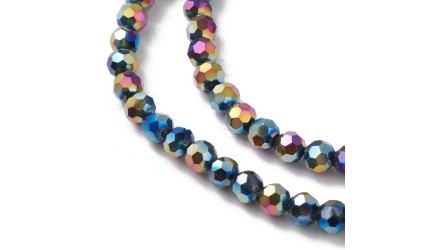 copy of 50 Perles abaques à facettes 8x6mm bleu opale