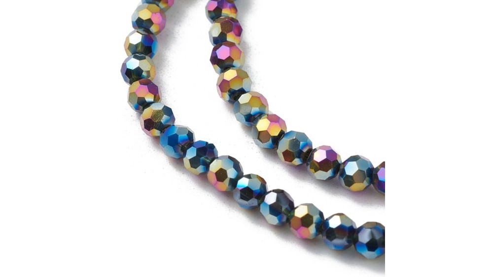 copy of 50 Perles abaques à facettes 8x6mm bleu opale