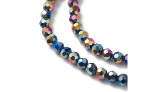 copy of 50 Perles abaques à facettes 8x6mm bleu opale
