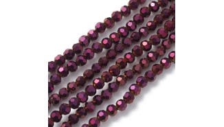 perle ronde violette 4mm