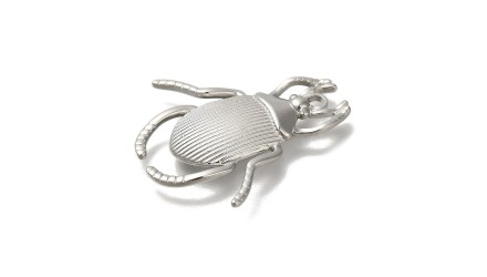 copy of Pendentif scarabée en laiton plaqué argent