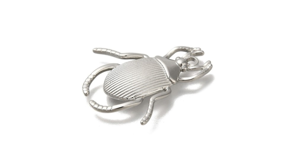 copy of Pendentif scarabée en laiton plaqué argent