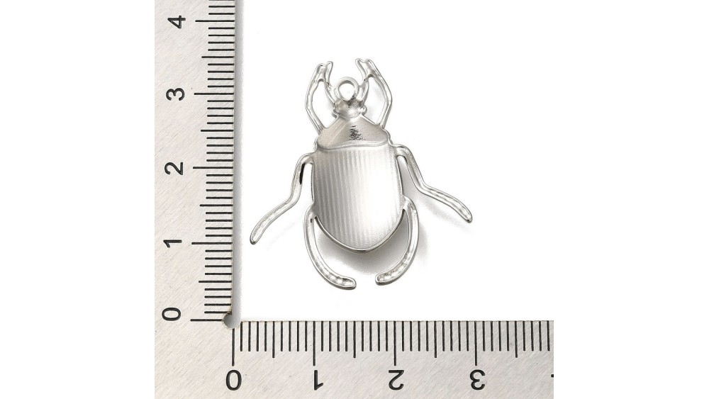 copy of Pendentif scarabée en laiton plaqué argent