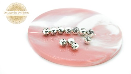 copy of Perles Bouddha 11mm en zamak argent