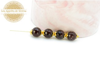 copy of Perles à facettes 10mm agate naturelle teintée bleue