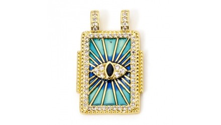 copy of Pendentifs plaque émaillée  avec strass