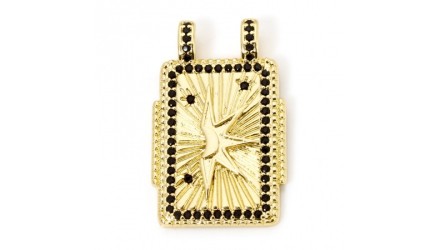 copy of Pendentifs plaque émaillée  avec strass