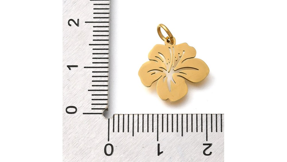 pendentif fleur hibiscus