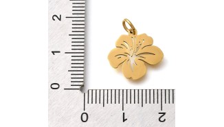 pendentif fleur hibiscus