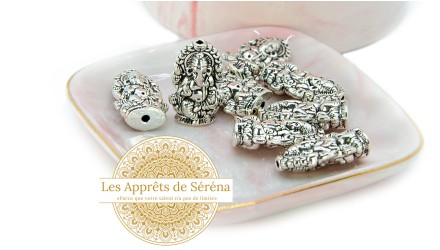 copy of Perles Bouddha 11mm en zamak argent