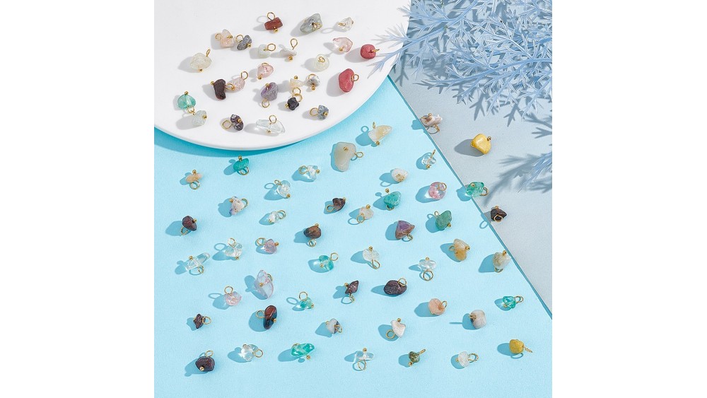 copy of Petits pendentifs x 10 en pierre naturelle 8mm lapis etc