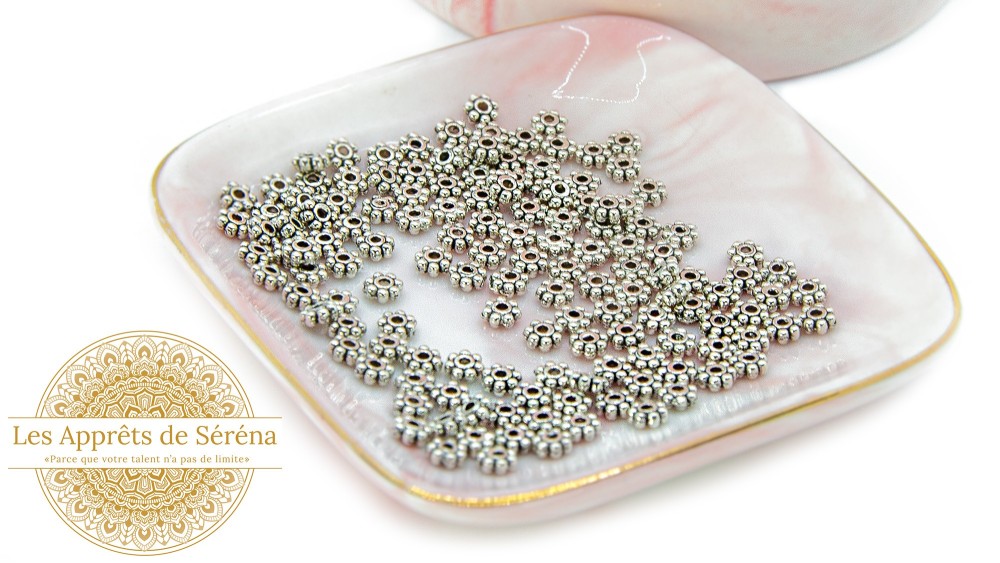 copy of Perles Bouddha 11mm en zamak argent