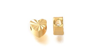 copy of Perle toupie 6mm en laiton plaqué or 18k