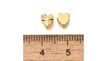 copy of Perle toupie 6mm en laiton plaqué or 18k