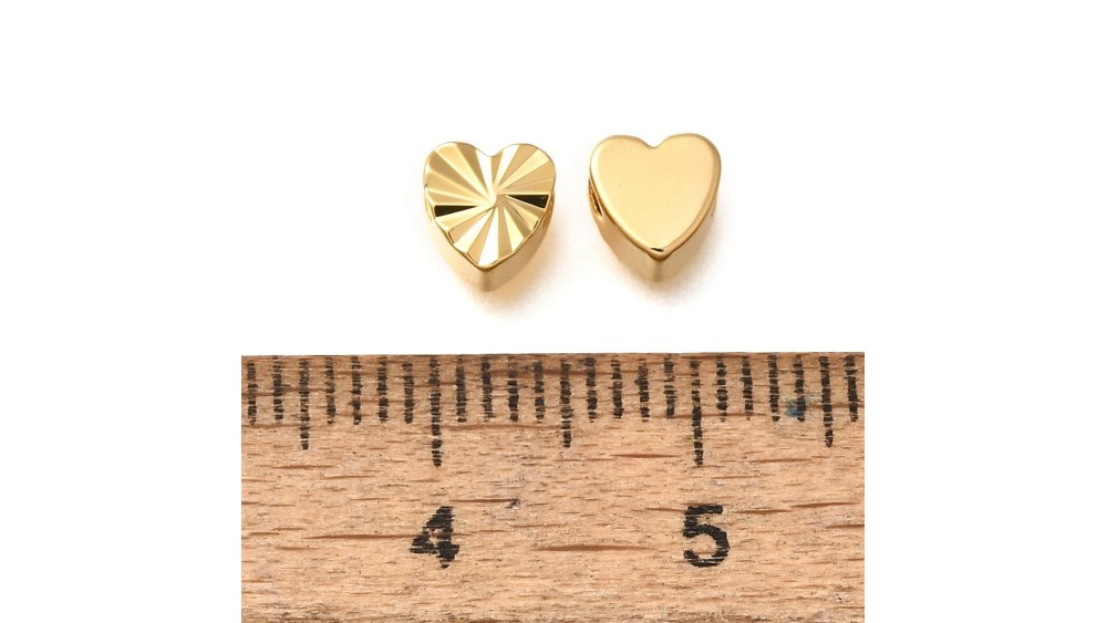 copy of Perle toupie 6mm en laiton plaqué or 18k