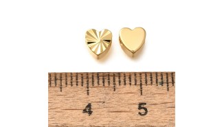copy of Perle toupie 6mm en laiton plaqué or 18k