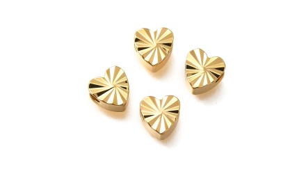 copy of Perle toupie 6mm en laiton plaqué or 18k