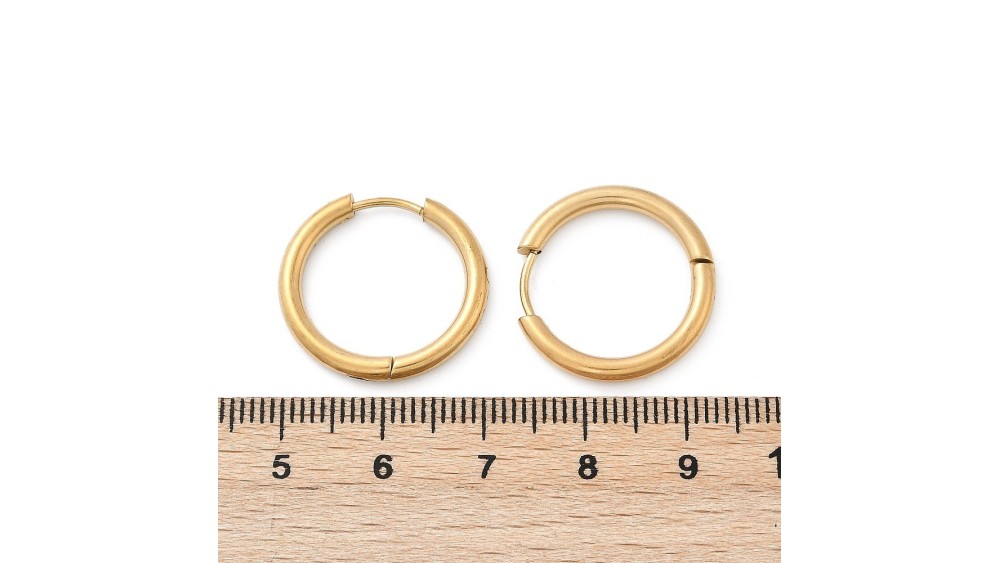 copy of Paire de créoles ouvertes 48.2mm en acier 304 doré