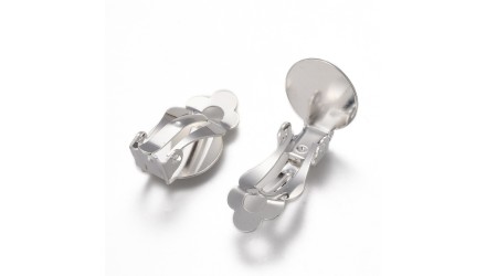 copy of Paire de clips d'oreille ronds effet martelé en zamak