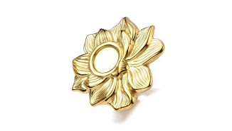 bague lotus or support cabochon