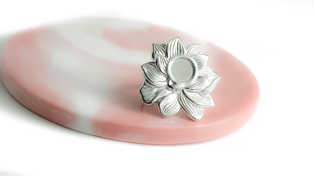 bague lotus support 8mm