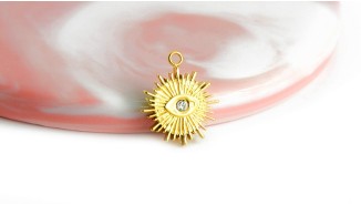 copy of Pendentif poisson x4 acier inoxydable 304 plaqué or 18k