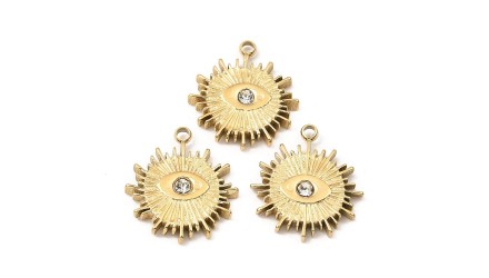 copy of Pendentif poisson x4 acier inoxydable 304 plaqué or 18k