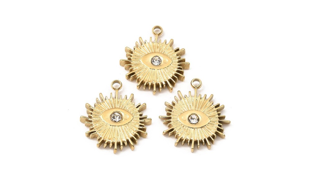 copy of Pendentif poisson x4 acier inoxydable 304 plaqué or 18k