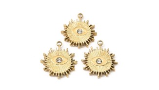 pendentif mauvais œil acier