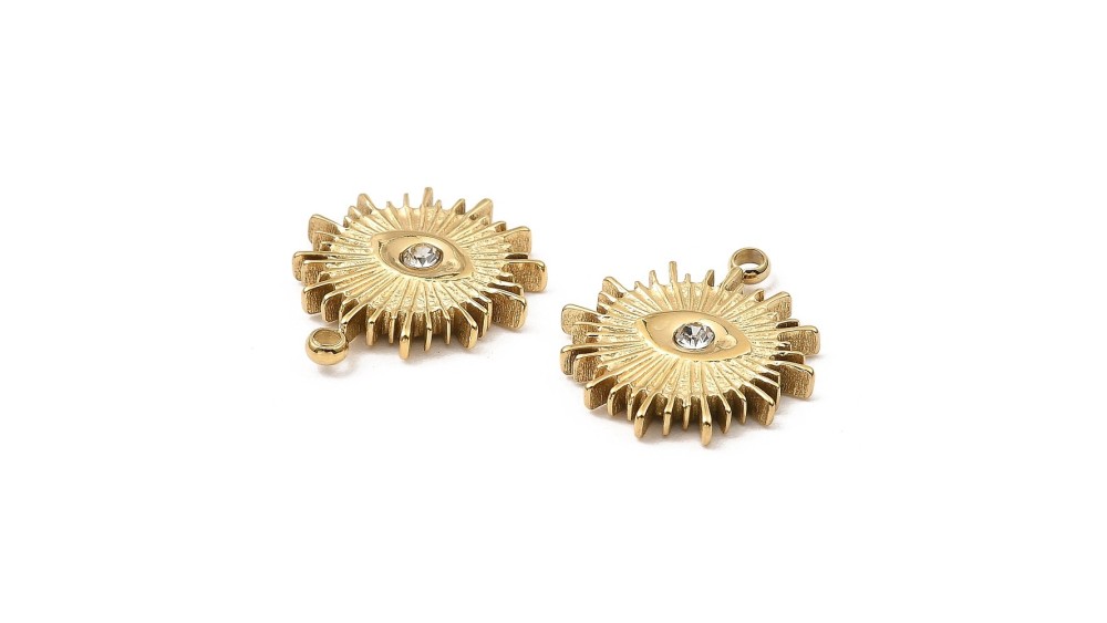 copy of Pendentif poisson x4 acier inoxydable 304 plaqué or 18k