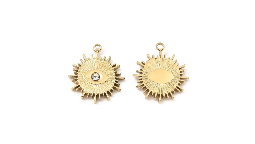 copy of Pendentif poisson x4 acier inoxydable 304 plaqué or 18k