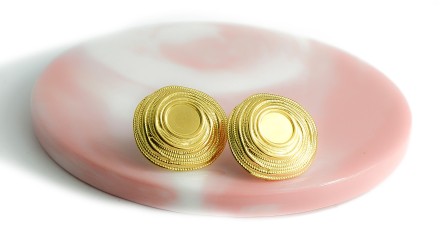 puces acier ronde support cabochon
