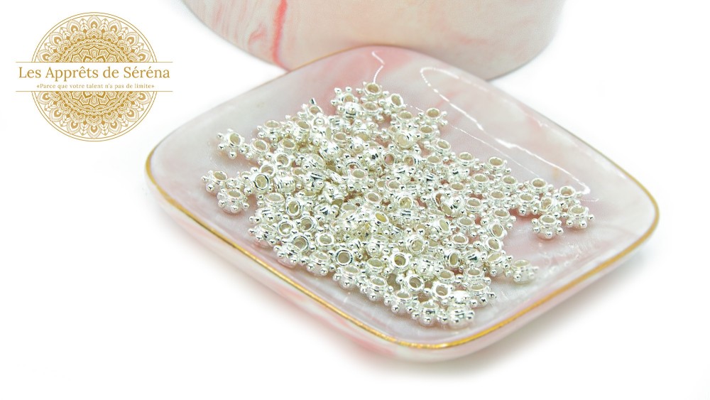 copy of Perles Bouddha 11mm en zamak argent