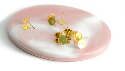 copy of Puces d'oreille en acétate violette x paire