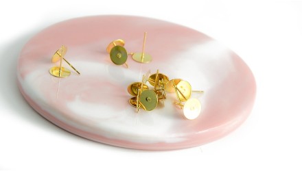 copy of Puces d'oreille en acétate violette x paire