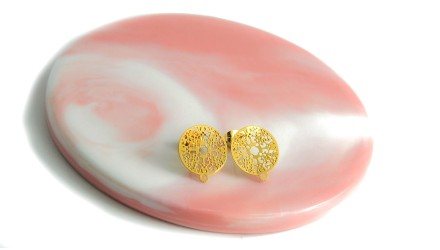 copy of Puces d'oreille en acétate violette x paire