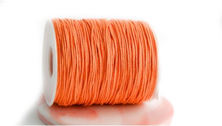 copy of Cordon en coton ciré 1mm noir