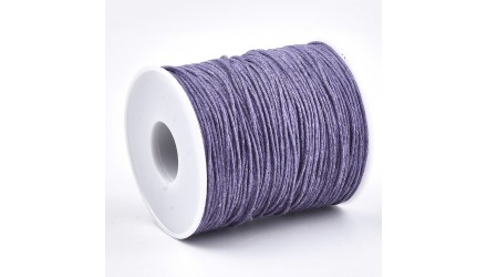 copy of Cordon en coton ciré 1mm noir